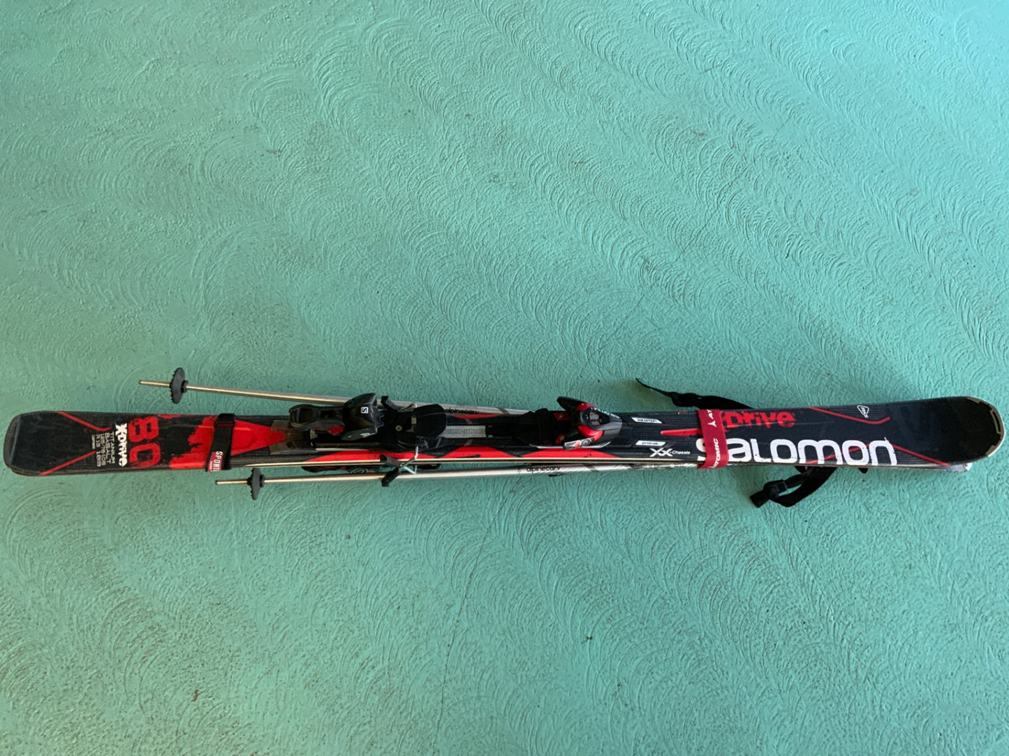 Salomon Ski 160 Schwarz, Rot
