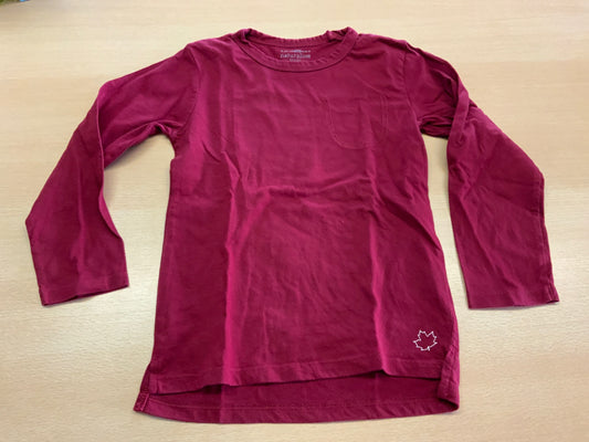 naturaLINE Langärmeliges T-Shirt 116 Weinrot