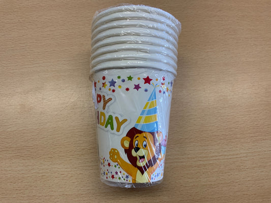  Party Pappbecher Weiß