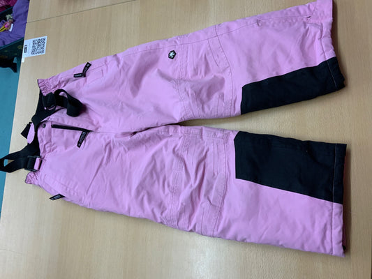  Skihose 122 Rosa mit Schwarz