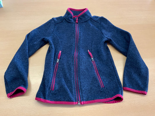  Jacke 110/116 Blau und Pink