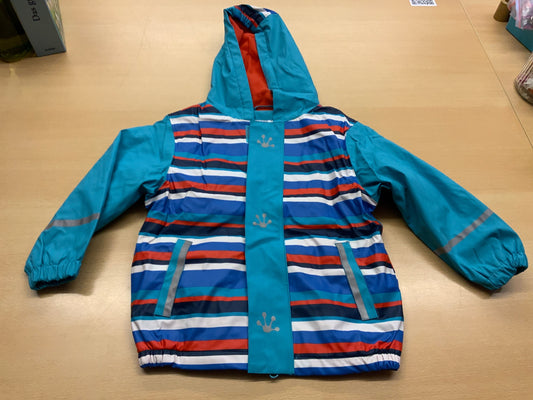  Regenjacke 98/104 Bunt mit Blau, Rot, Weiß