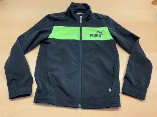 Puma Jacke 128 Schwarz und Hellgrün
