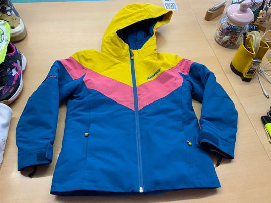 Ziener Jacke 116 Blau, Gelb, Pink