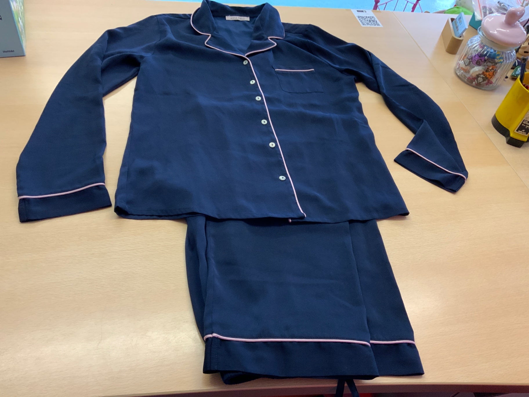 Anna Field Pyjama XS Dunkelblau