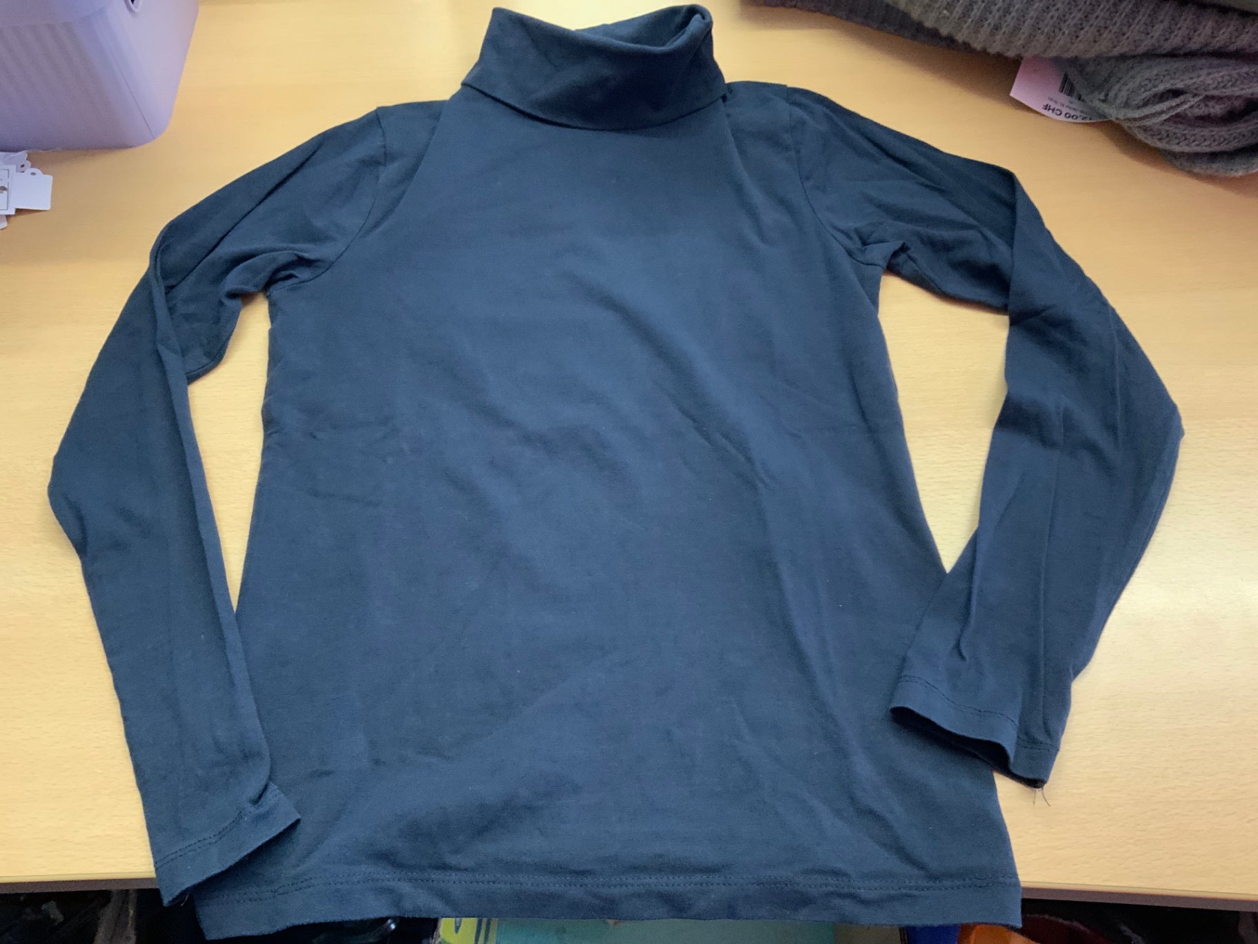 Rollkragenpullover 134/140 Dunkelblau