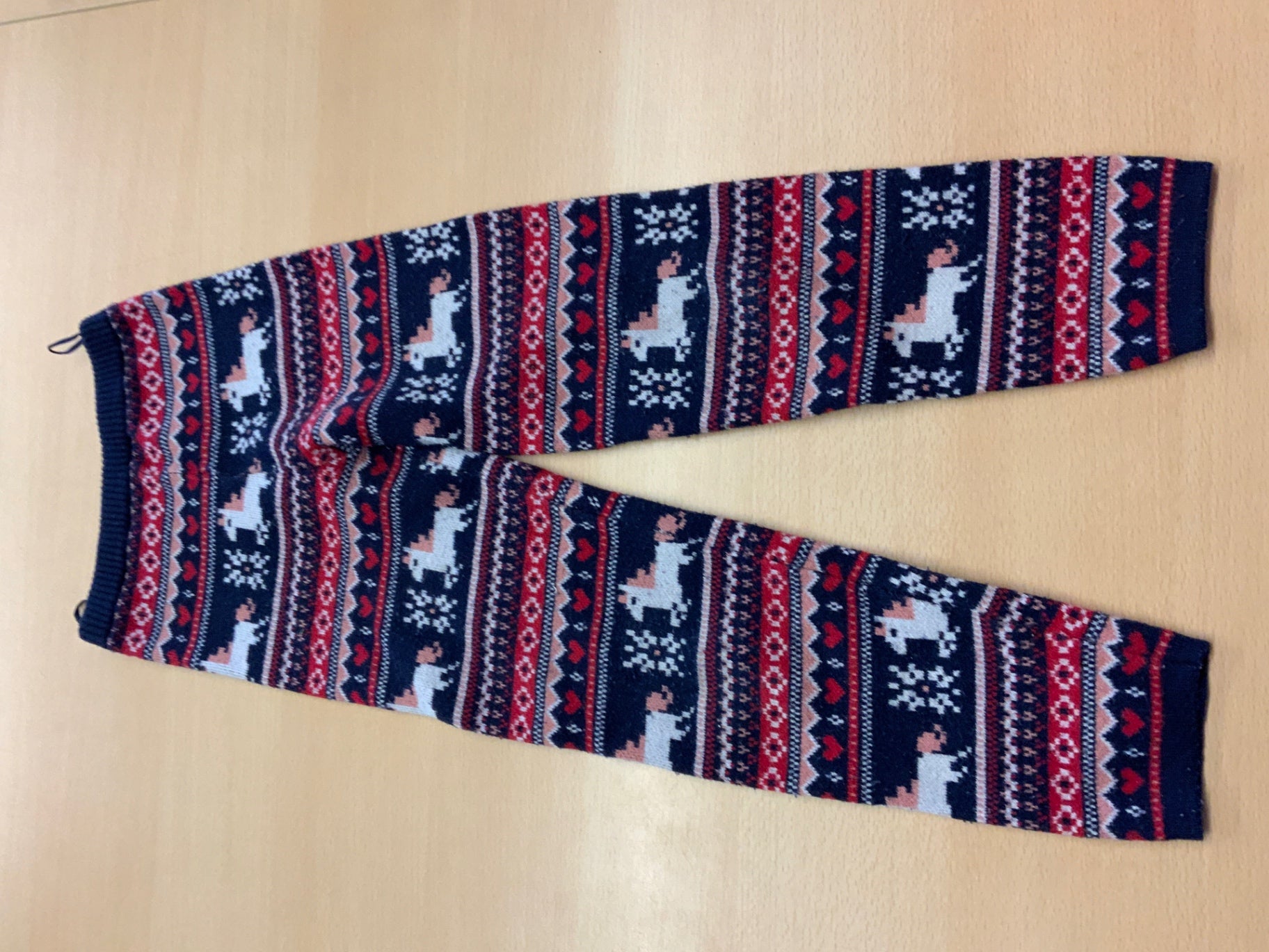 Leggins 122 Blau, Rot, Weiß, Hellrosa