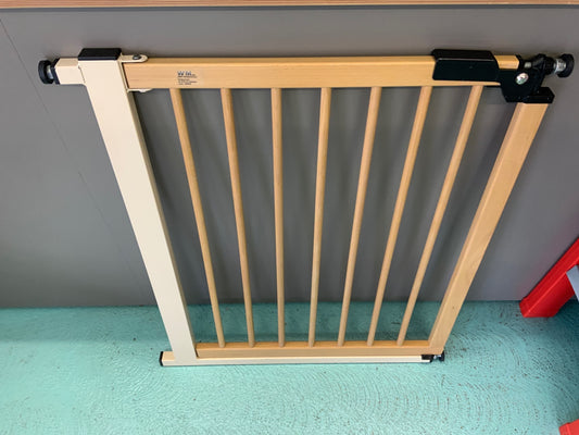  Absperrgitter Natürliche Holzfarbe, Weiß