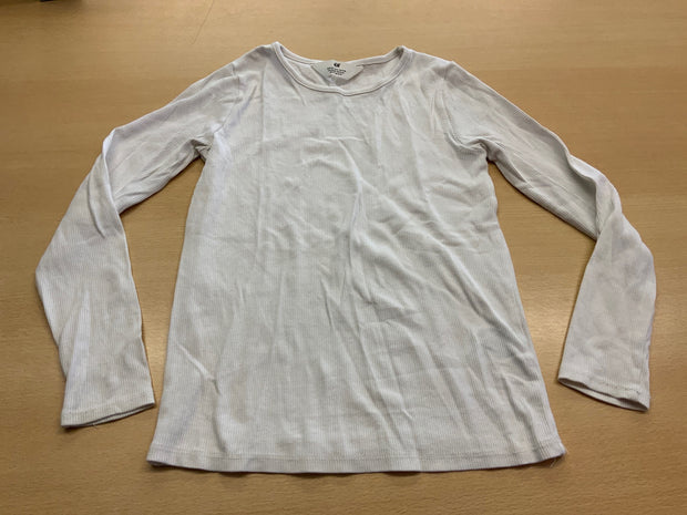 H&M Langarmshirt 134 Weiss