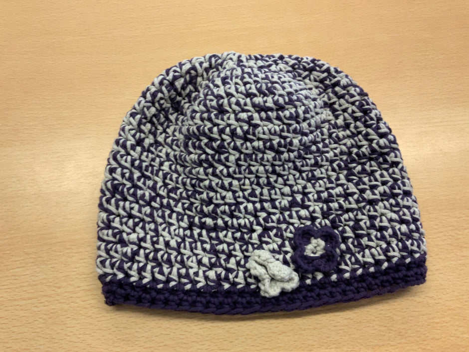 Mütze Blau, Weiß