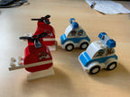 LEGO Duplo Feuerwehr und Polizei Rot, Blau, Weiß