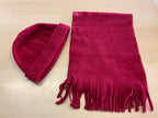  Schal + Mütze Rot