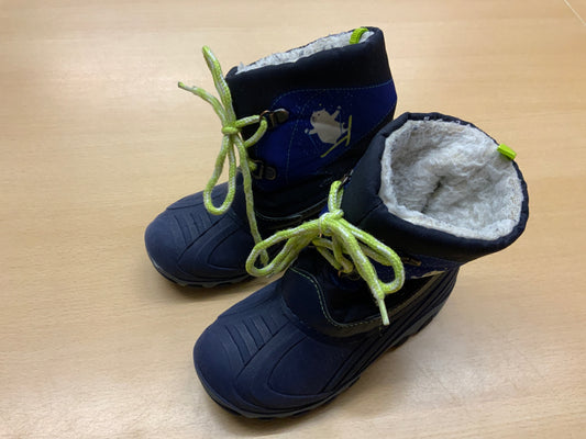  Winterstiefel 27 Blau und Gelb