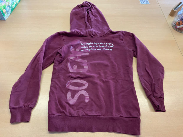 Hoodie 140/146 Burgunderrot