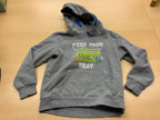  Hoodie 122/128 Grau