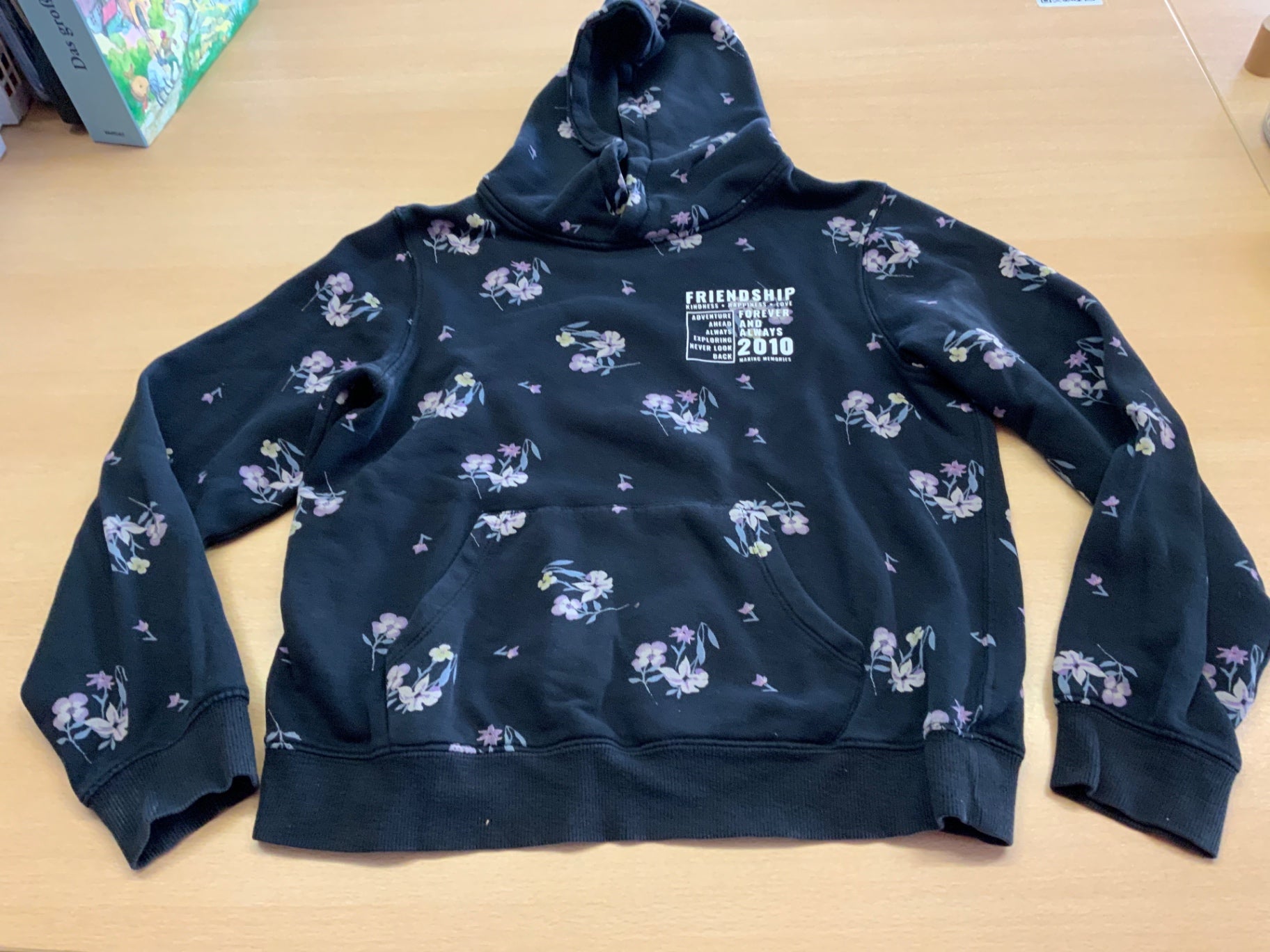  Hoodie 170 Schwarz
