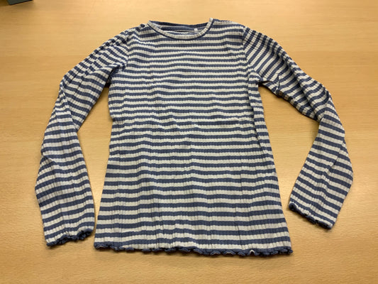 Langarmshirt 134/140 Blau und Weiß