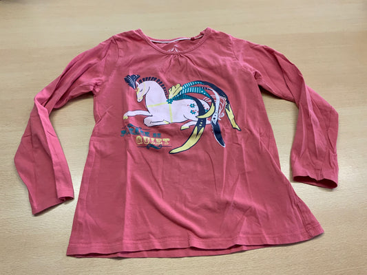 Langarmshirt 110/116 Rosa