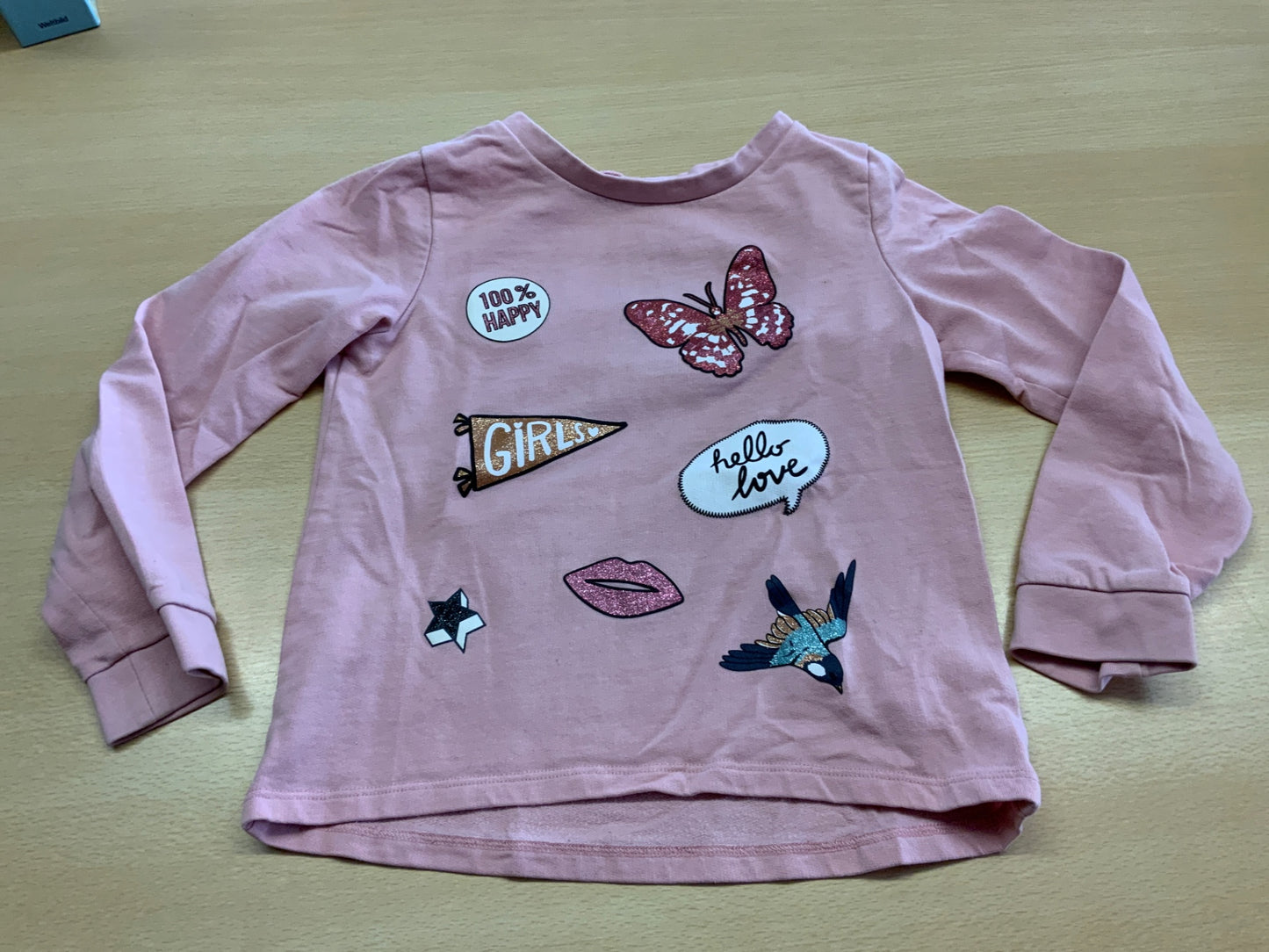 Pullover 122/128 Rosa