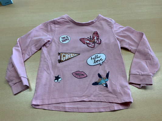 Pullover 122/128 Rosa