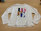  Langearmshirt 146/152 Cremeweiß