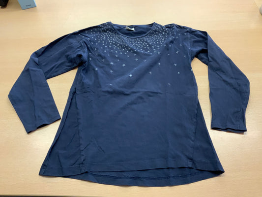  Langarmshirt 140 Dunkelblau