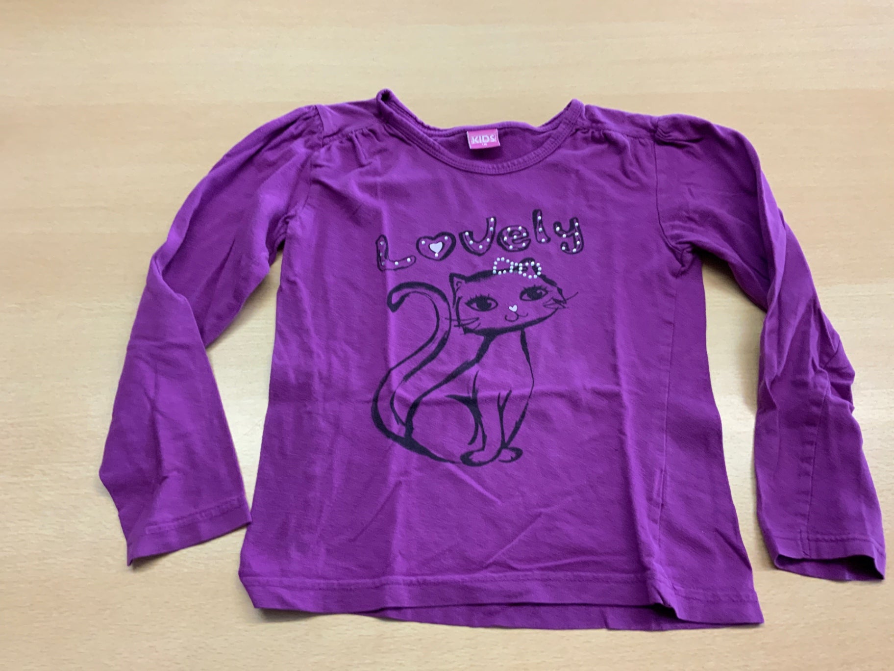  Langarmshirt 116 Lila