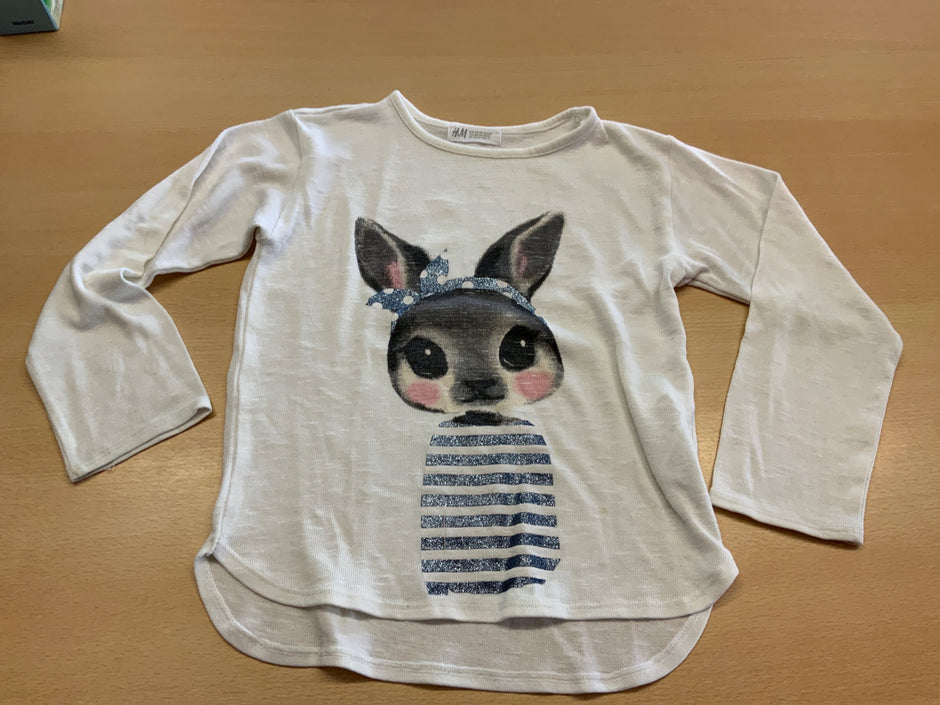 H&M Pullover 122/128 Weiß