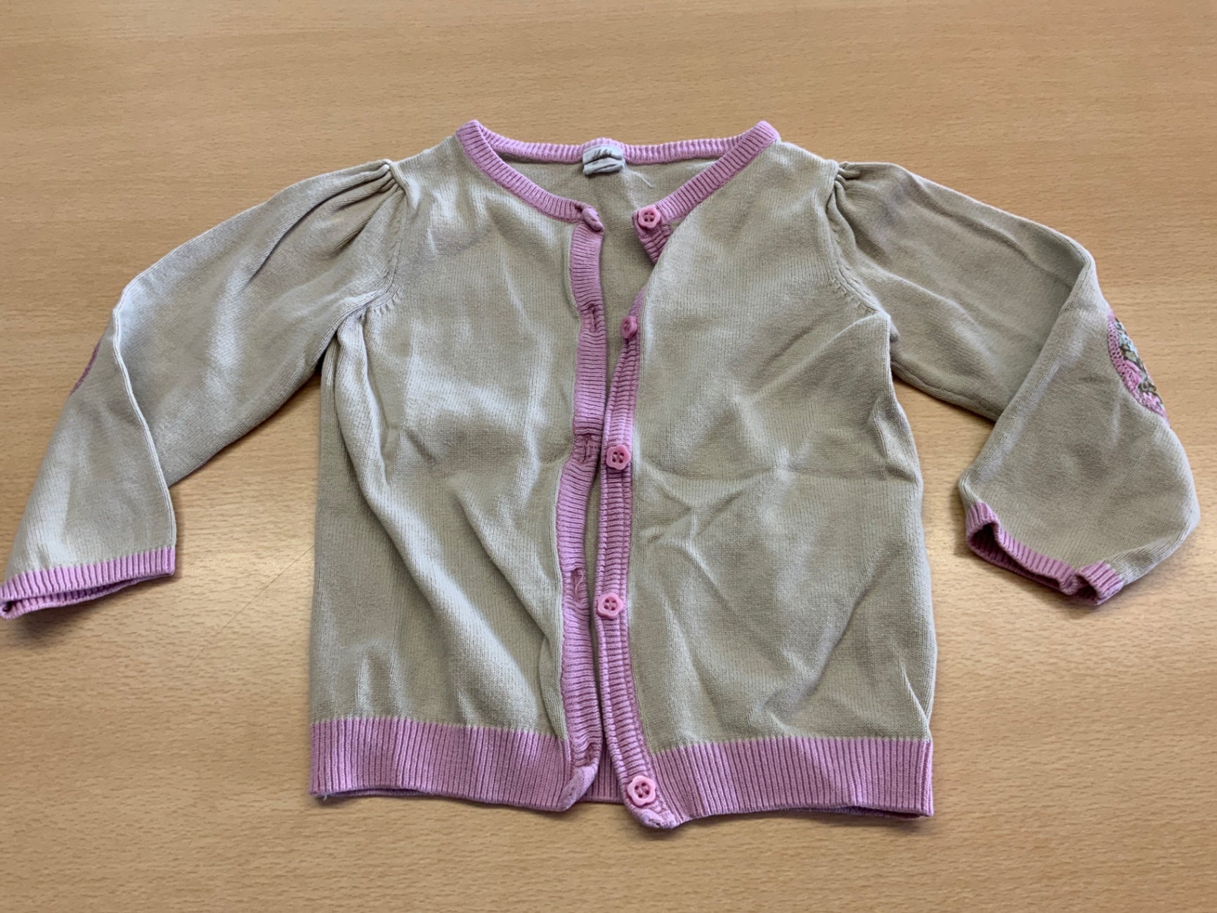 Jacke 92 Beige mit Pink