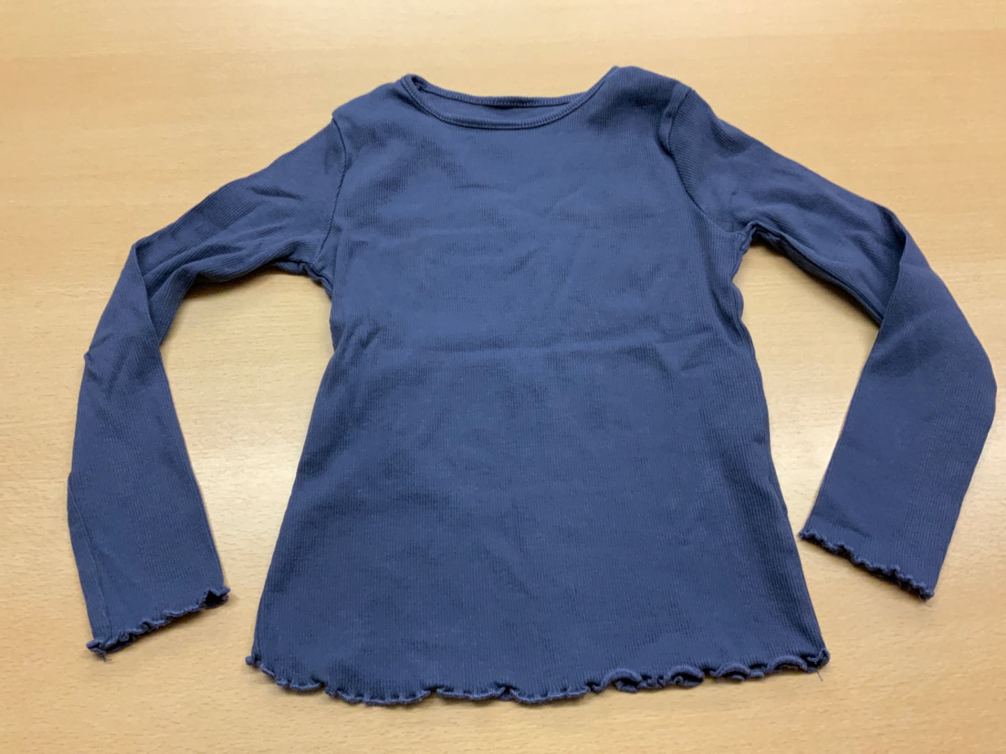 Langarmshirt 110/116 Blau