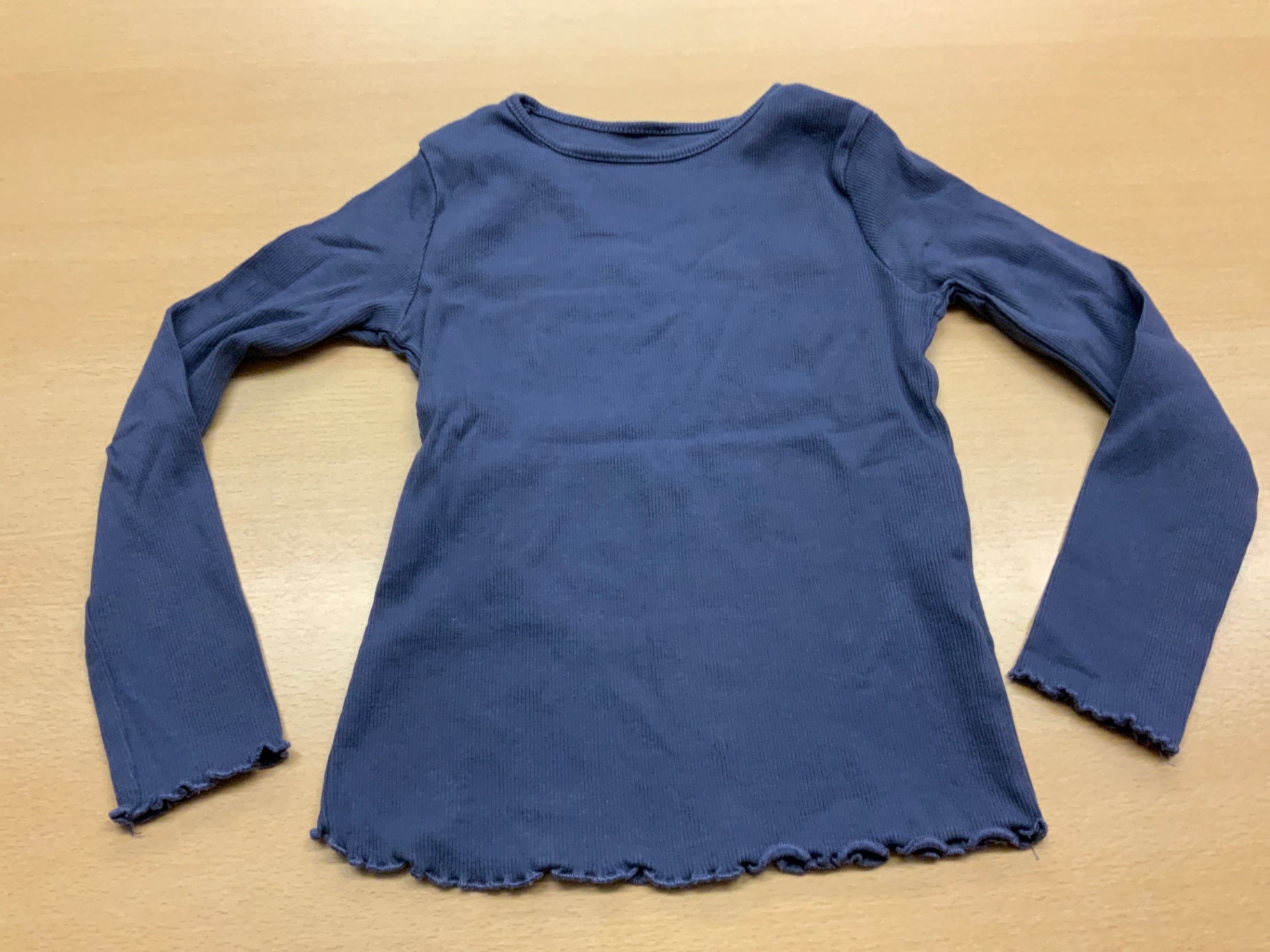 Langarmshirt 110/116 Blau