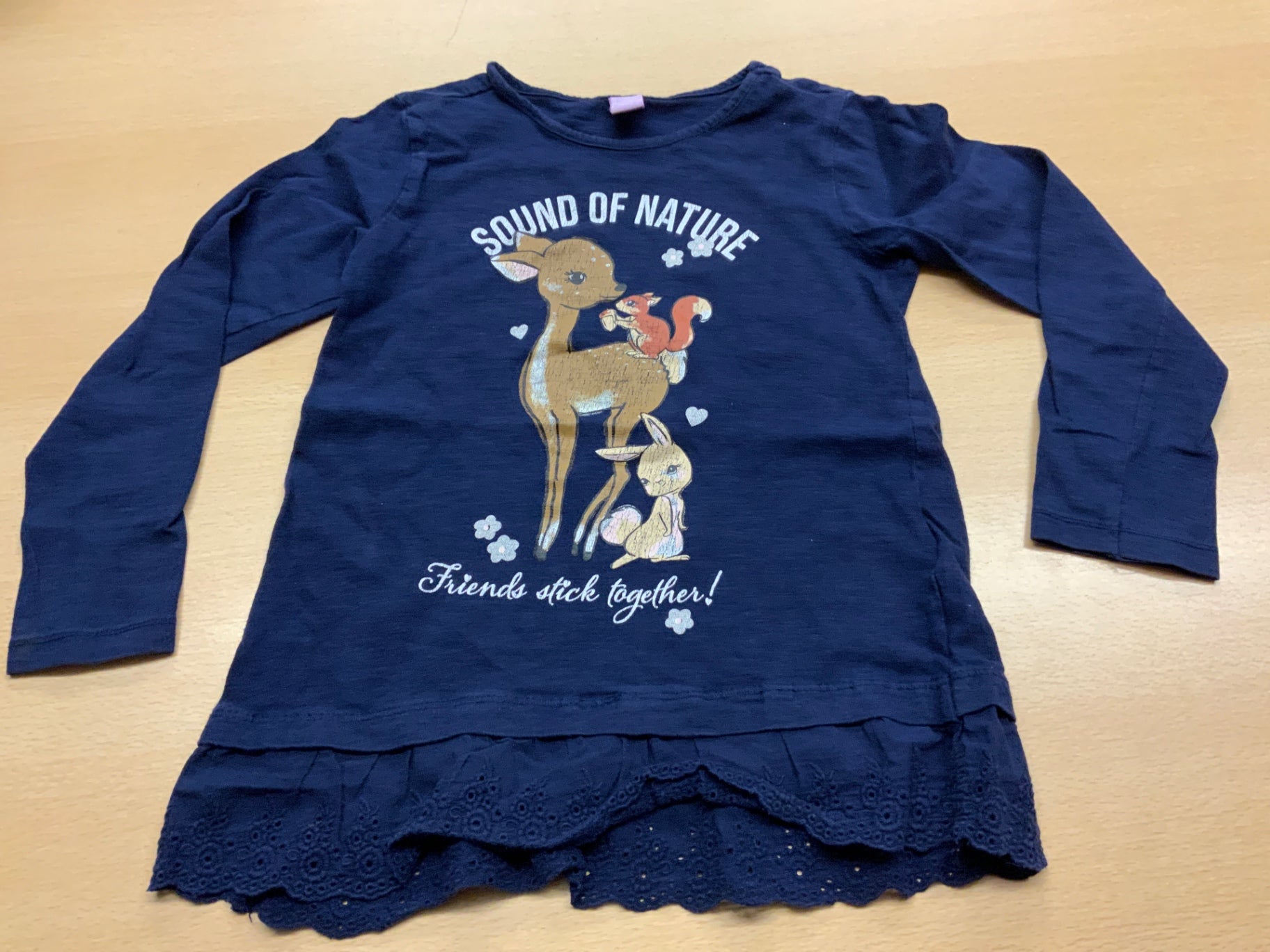 Langarmshirt 116 Dunkelblau