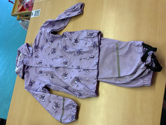  2 tl. Regenanzug 122 Violett