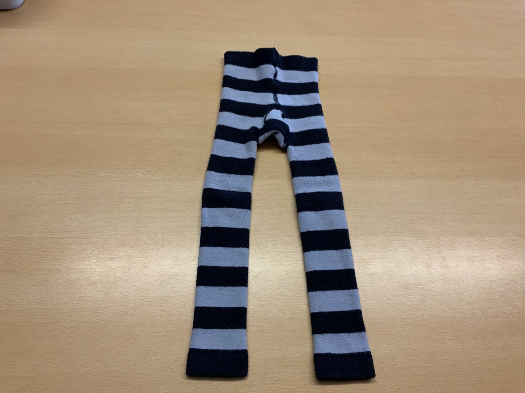  Leggings 98/104 Blau und Weiß