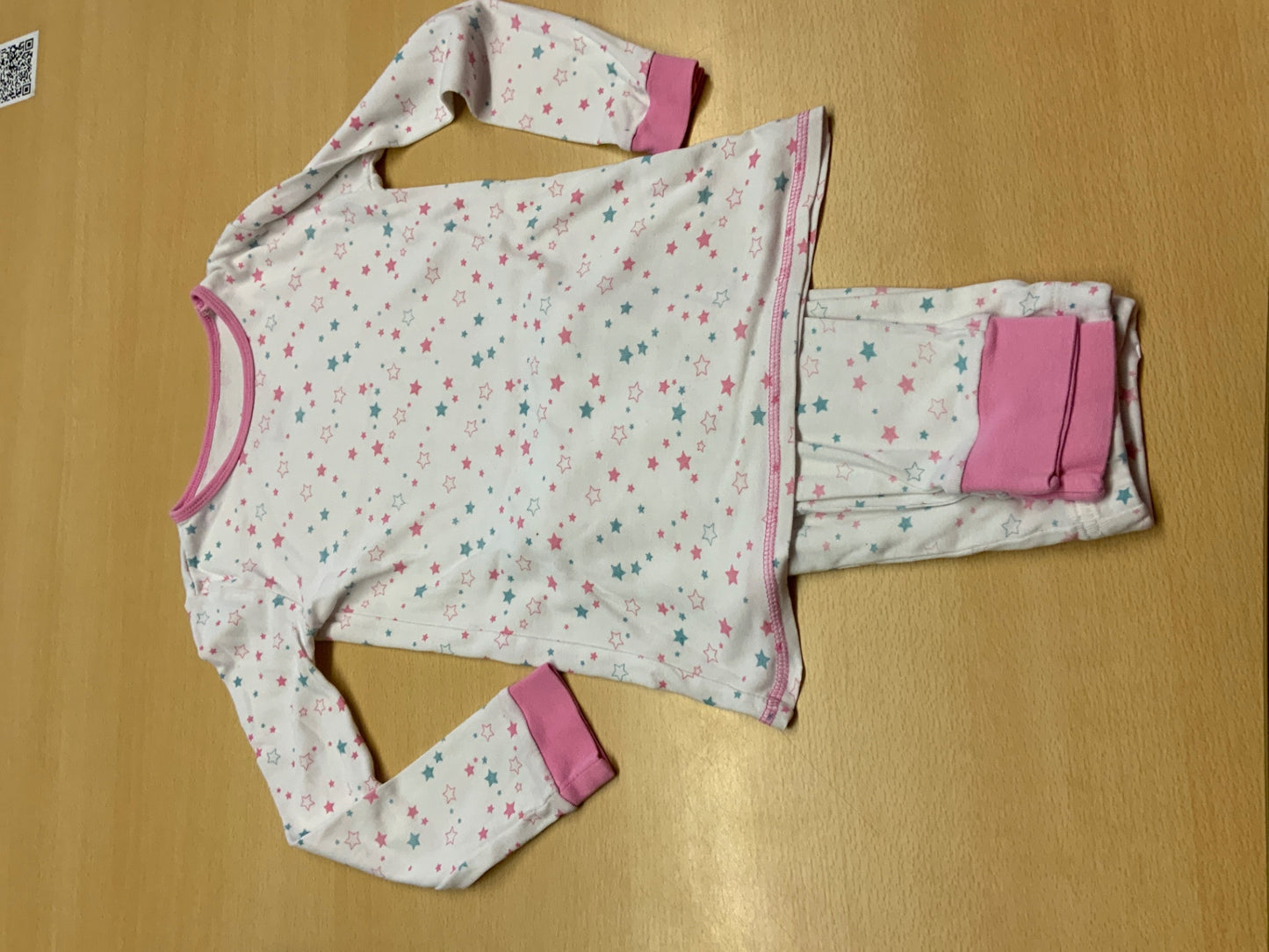  Pijama 128 Weiß, Pink, Türkis