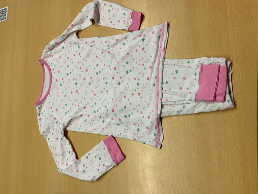  Pijama 128 Weiß, Pink, Türkis