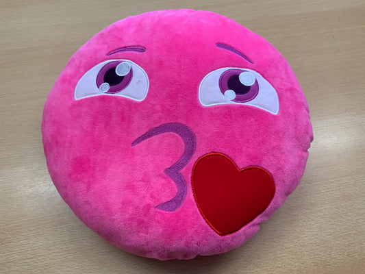  Kissen Emoji Pink