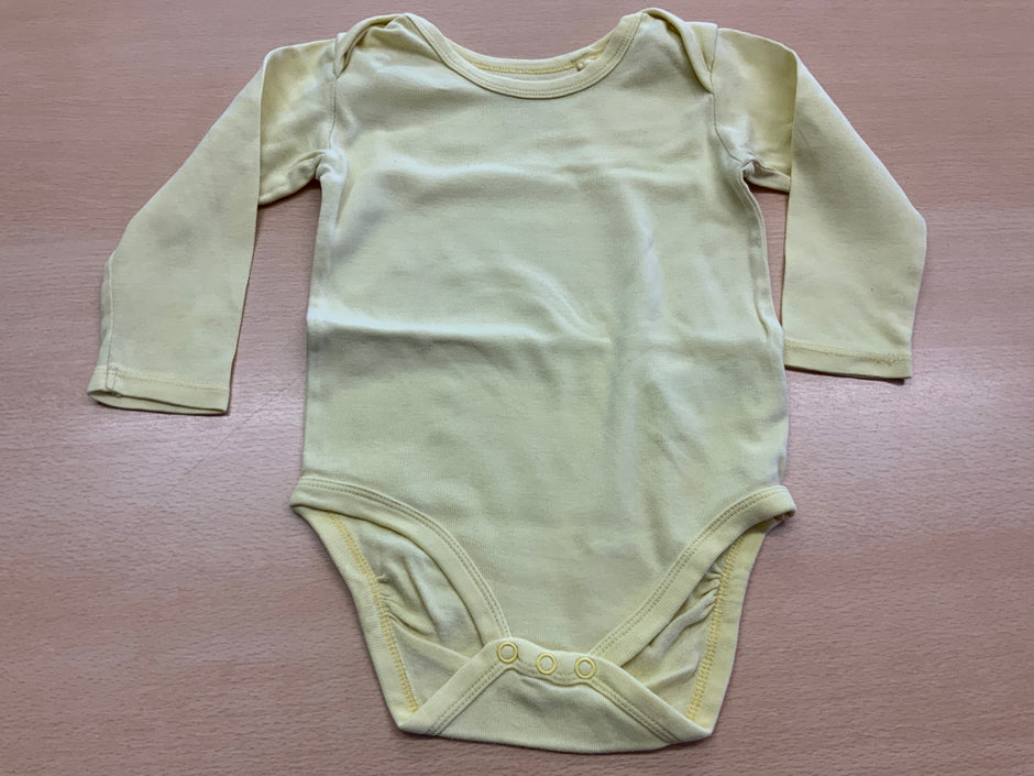 Body für Babys 74/80 Hellgelb