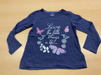 Langarmshirt 110/116 Dunkelblau