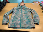  Softshelljacke 152 Blau mit weißem Muster