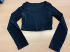 Langarmshirt 152/164 Schwarz