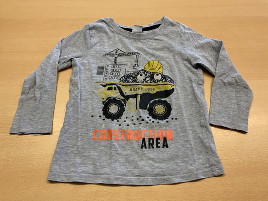 Langarmshirt 104 Grau