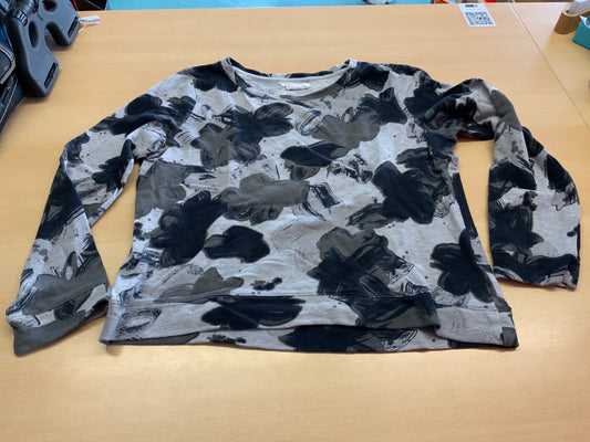  Pullover 170 Grau mit schwarzen Mustern