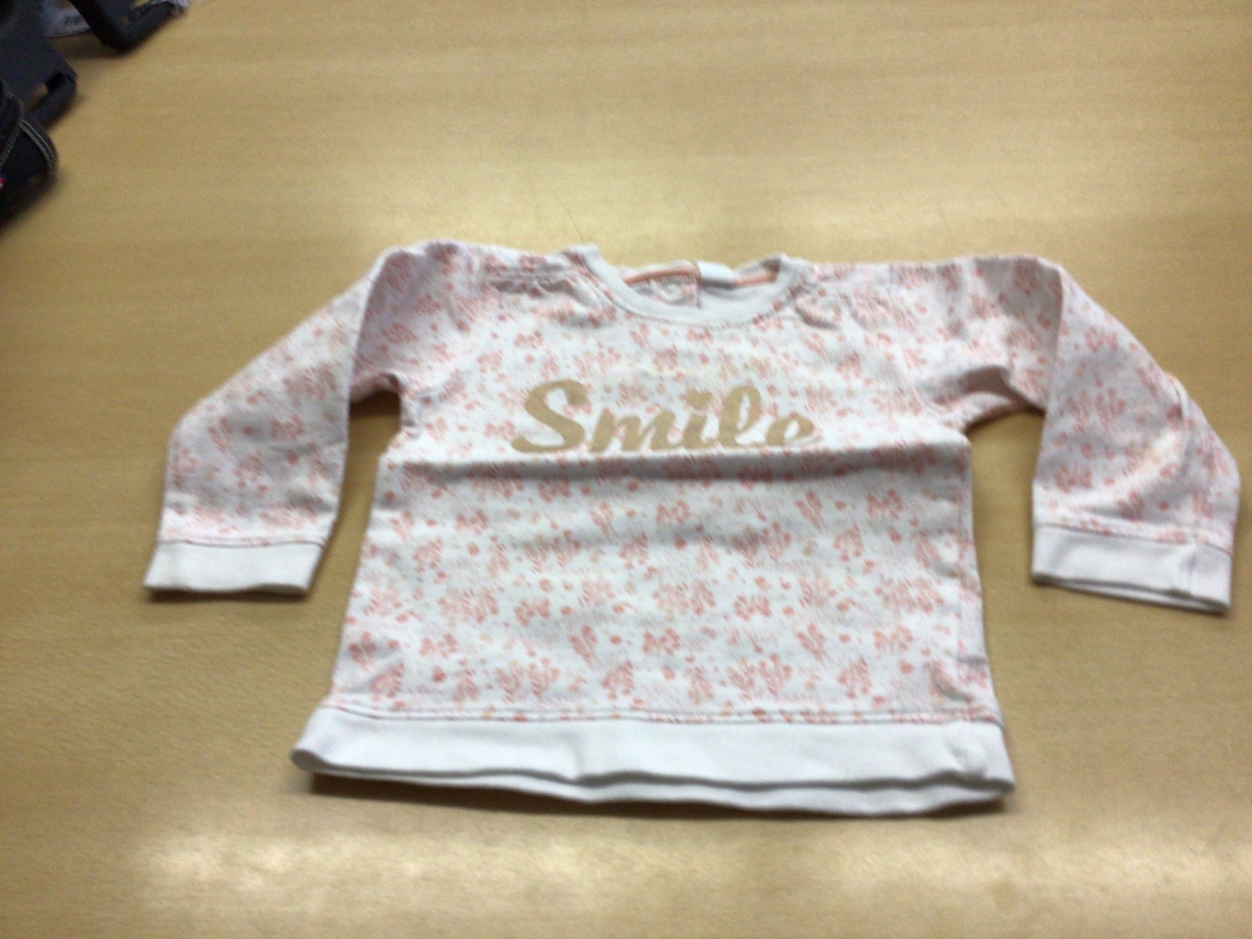 Sweatshirt 92 Weiß und Rosa