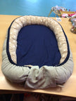 Babynest Beige und Blau
