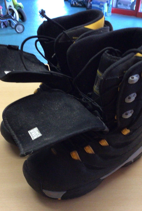 HEAD Snowboard-Schuhe 42/44 Schwarz mit Gelb