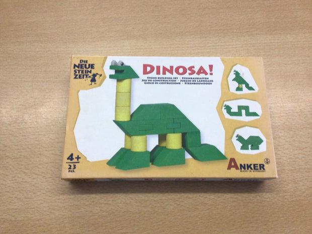 Anker Spielzeug Dinosa Grün, Gelb
