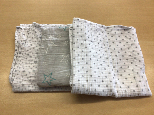  3er Set grosse Nuschis Weiß