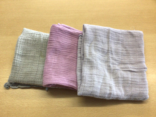 3er Set Nuschis Weiß, Rosa, Grau