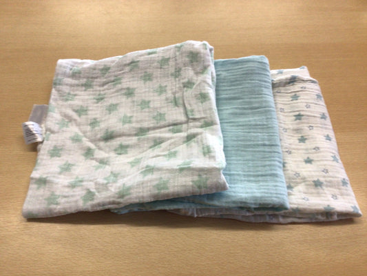  3er Set grosse Nuschis Weiß und Mint